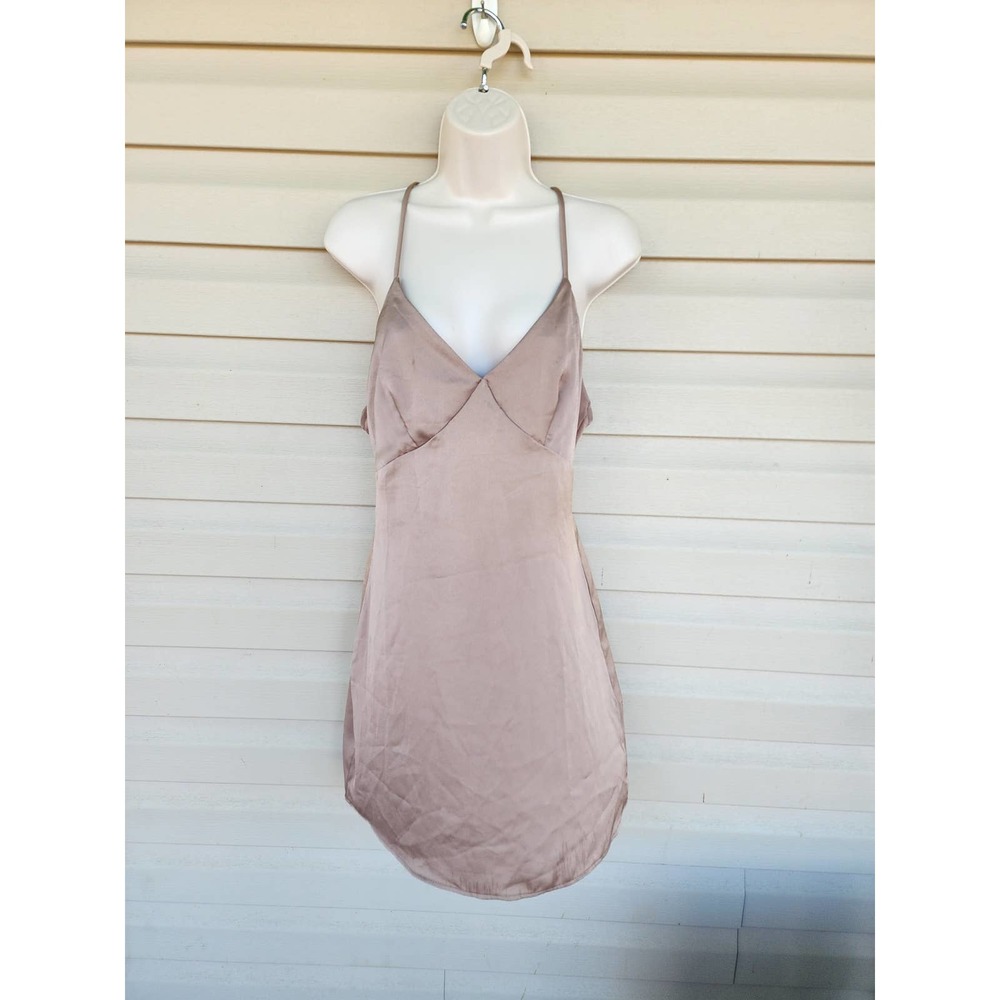 NWT Lottie Moss Mini Dress‎ Size Small Mauve/ Gold In Color